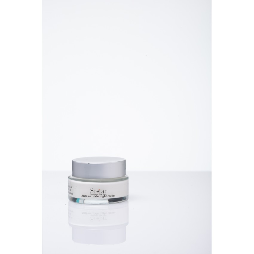 Anti-wrinkle night cream with mastic oil & olive oil